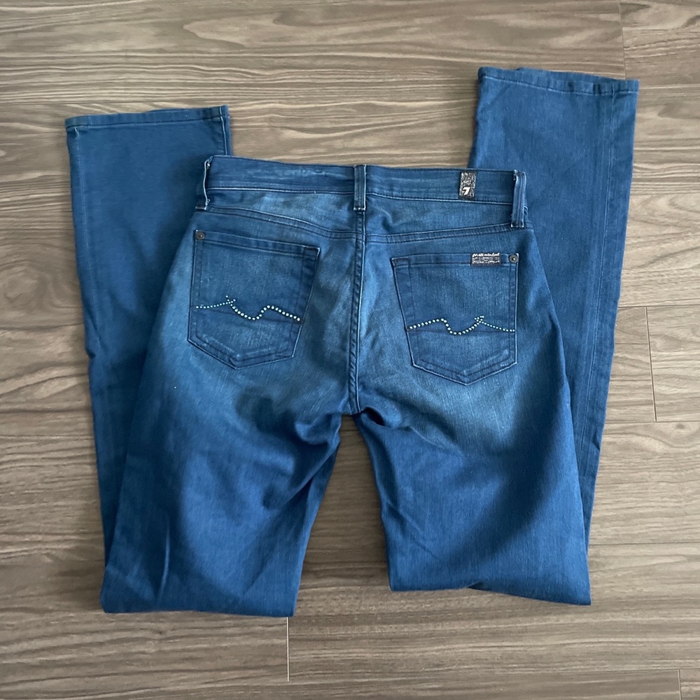 7 For All Mankind Straight Leg Womens Jeans Size 25